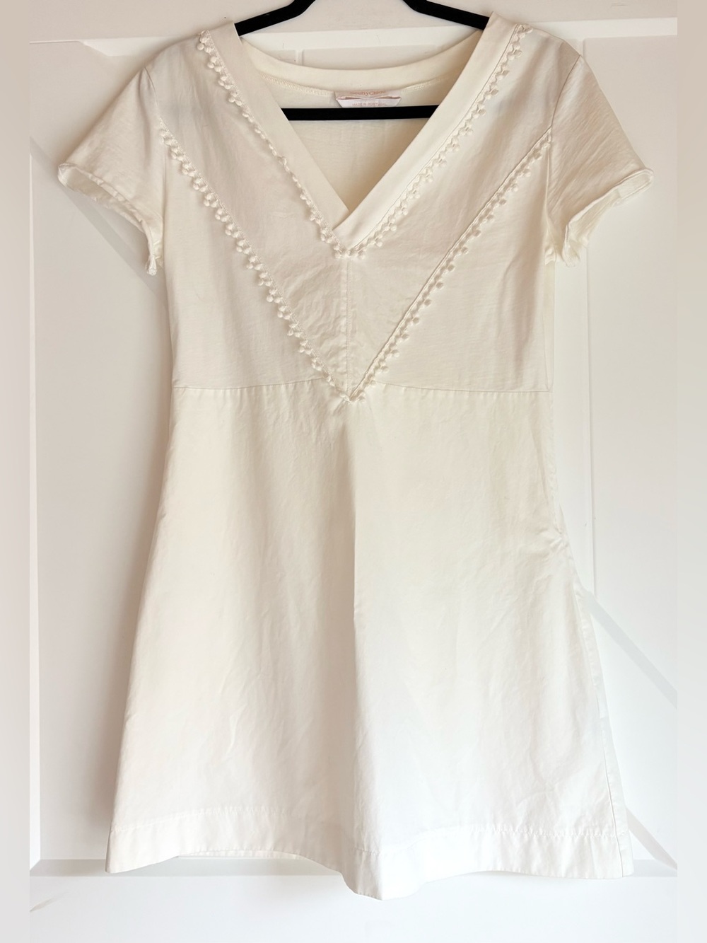 Chloé Ivory Mini Dress L Minimalist Quiet Luxury